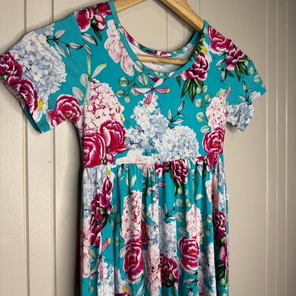 Posh Peanut Pink and Blue Casual Sundress - Picture 3 of 11